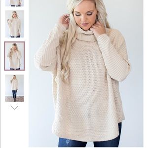 Doe and Rae Cowl Neck Sweater